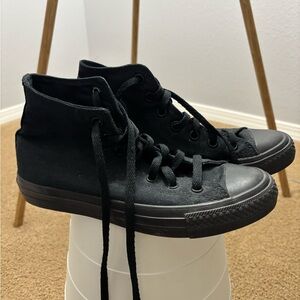 Converse All-Black High-Top Sneakers